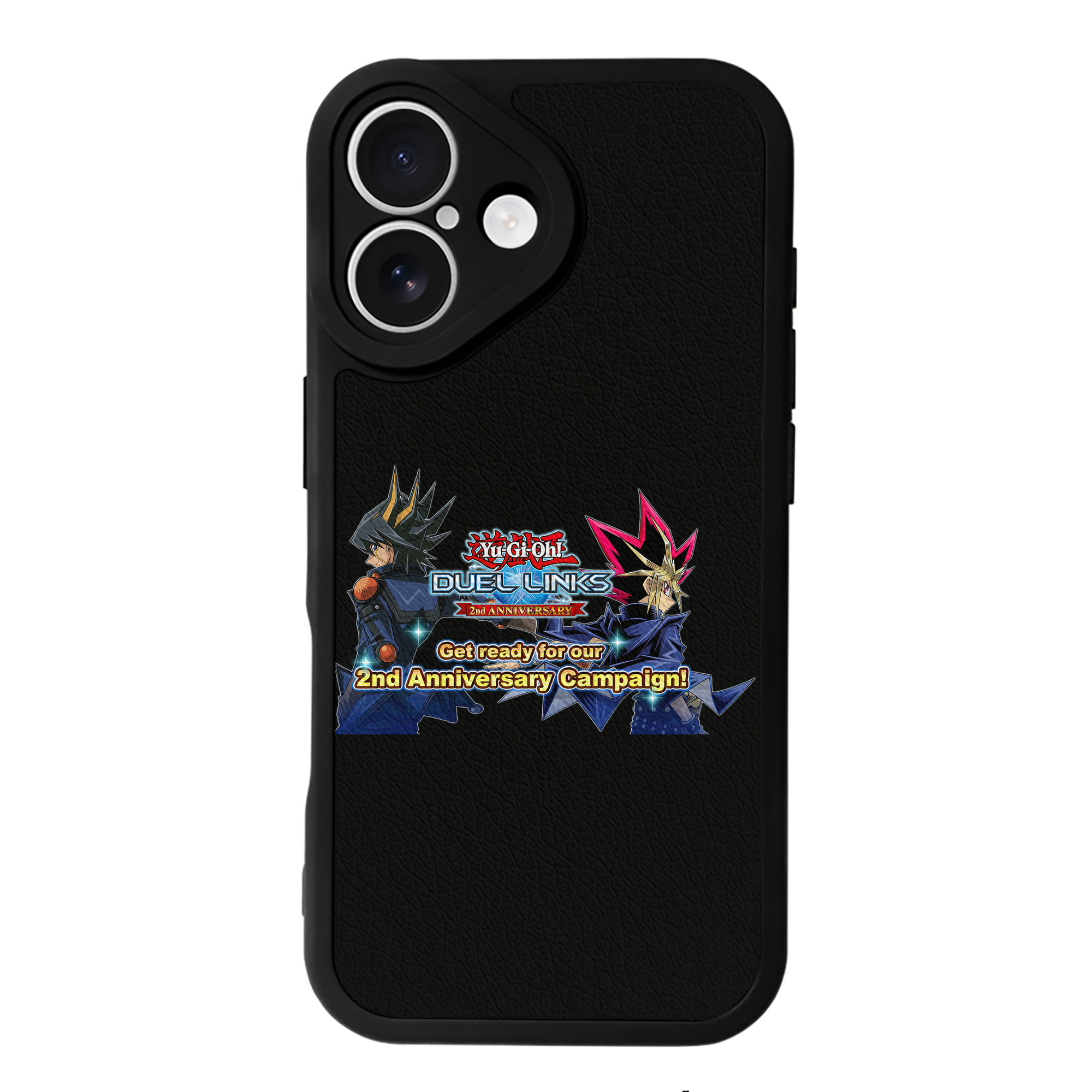 （画像用） 遊☆戯☆王 Yu-Gi-Oh! 【iPhone 16シリーズ対応】シリコンスマホケース（レザー調） 材質：シリコン